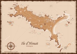 Cartographie île d'Houat